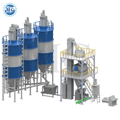 Εγκαινιοποιημένο PLC 10-30 T / H Σκουρό μίγμα σκόνης οξύ εργοστάσιο τοίχος πλύση άμμου τσιμέντου μικτήρα κεραμικών κεραμικών κεραμικών κεραμικών επιχρίσεων αυτοκόλλητη γλάστρα κατασκευής μηχανή