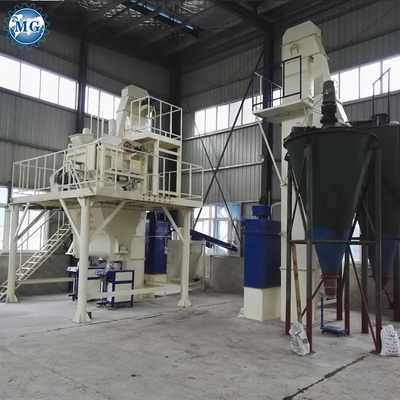 Ελεγχόμενο από PLC ημιαυτόματο στεγνό μείγμα σκόνης κονίαμα Μείγμα εργοστάσιο τοίχος άμμος από λιπαντικό τσιμέντο σύρμα Μείγμα κεραμικών πλακιδίων κόλλα κατασκευή μηχανή