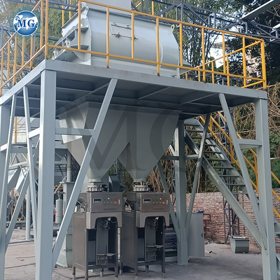 Ελεγχόμενο από PLC ημιαυτόματο στεγνό μείγμα σκόνης κονίαμα Μείγμα εργοστάσιο τοίχος άμμος από λιπαντικό τσιμέντο σύρμα Μείγμα κεραμικών πλακιδίων κόλλα κατασκευή μηχανή