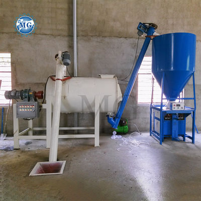 1-3 Τ / παρτίδα Sprial Ribbon Mixer Blender Machine Wall Putty Plaster Skim Coat Sand Cement Tile Adhesive Grout Dry Mortar Mixing Plant (Μεταλλουργός με σιδερένια ταινία)
