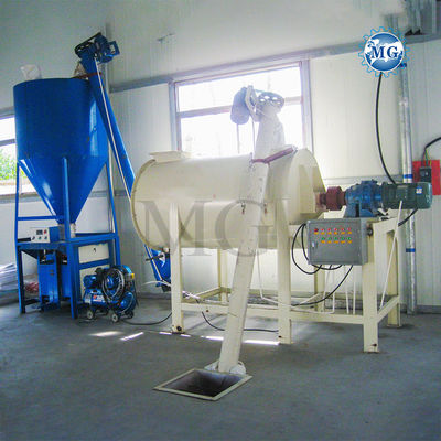 1-3 Τ / παρτίδα Sprial Ribbon Mixer Blender Machine Wall Putty Plaster Skim Coat Sand Cement Tile Adhesive Grout Dry Mortar Mixing Plant (Μεταλλουργός με σιδερένια ταινία)