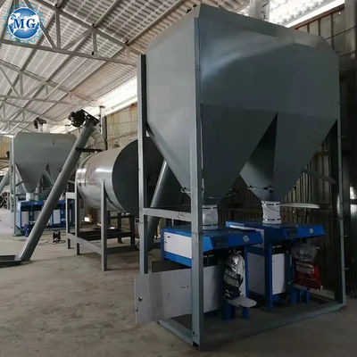 1-3 Τ / παρτίδα Sprial Ribbon Mixer Blender Machine Wall Putty Plaster Skim Coat Sand Cement Tile Adhesive Grout Dry Mortar Mixing Plant (Μεταλλουργός με σιδερένια ταινία)