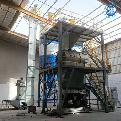 3-5 λεπτά / παρτίδα Διπλό Δίδυμο Άξονα Agravic Paddle Mixer Mixer Machine Wall Putty Plaster Skim Coat Tile Adhesive Grout Dry Mortar Mixing Plant
