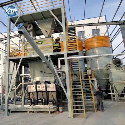 380V ξεράνετε τη μηχανή παραγωγής κονιάματος σκονών με τον αναμίκτη κουπιών 10-15t/H και δίδυμος-άξονων