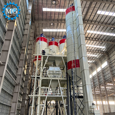 Putty συγκολλητική μηχανή παραγωγής μίξης κεραμικών κεραμιδιών εγκαταστάσεων 25T κονιάματος σκονών