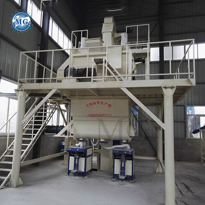 4-5 T/H Δυνατότητα 35 KW Δύναμη ξηράς ανάμειξης σκόνης σίδηρο Mixer Machine με διπλό άξονα πέλμα Mixer για την κατασκευή ελαστικών κεραμίδων