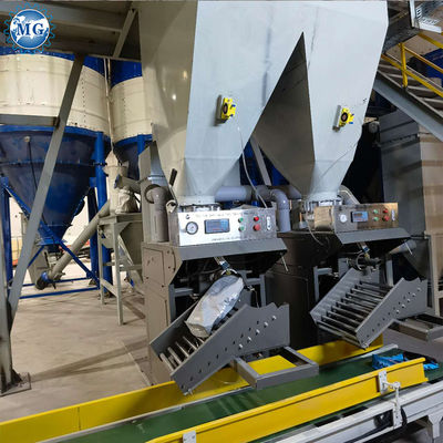 80-150KW Dry Mix Powder Mortar Production Line Wall Putty Sand Cement Mixer Machine Ceramic Tile Adhesive Manufacturing Plant