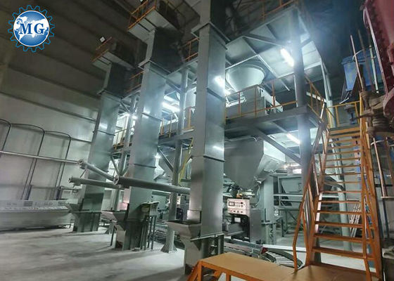 Πλήρως αυτόματος κεραμιδιών έλεγχος PLC εγκαταστάσεων 10T/H κονιάματος ρευστοκονιάματος ξηρός
