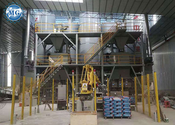 10-20 T/H ξηρές εγκαταστάσεις μιγμάτων που κατασκευάζουν το κεραμίδι μηχανών τη συγκολλητική σκόνη γύψου ρευστοκονιάματος κεραμιδιών