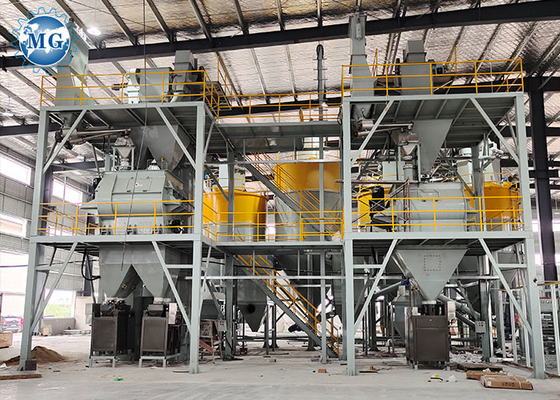 120KW πλήρης αυτόματος άμμου 10-30T/H εξοπλισμός μιγμάτων εγκαταστάσεων κονιάματος τσιμέντου ξηρός