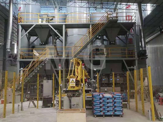 10-12T/H ξεράνετε την πλήρη αυτόματη υψηλή αποδοτικότητα μηχανών μίξης ρευστοκονιάματος κεραμιδιών κονιάματος